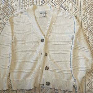 Size S, cupcakes and cashmere cardigan, cream